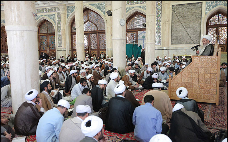 جلسه درس خارج اصول آیت الله العظمی سبحانی دام ظله در مسجد اعظم قم
