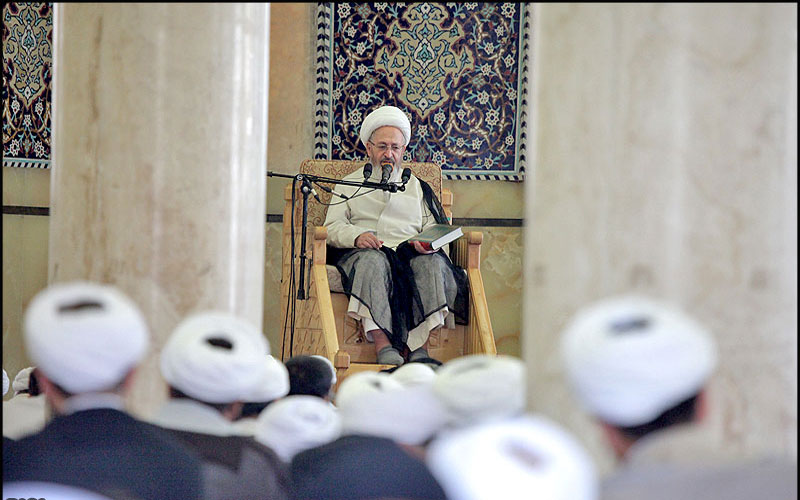 جلسه درس خارج اصول آیت الله العظمی سبحانی دام ظله در مسجد اعظم قم