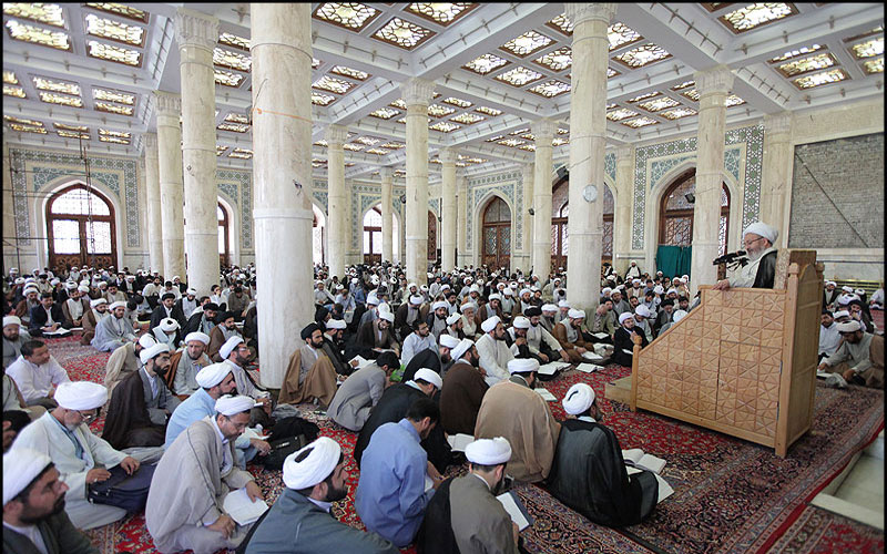 جلسه درس خارج اصول آیت الله العظمی سبحانی دام ظله در مسجد اعظم قم